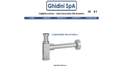 Desktop Screenshot of ghidini-sifoni.com