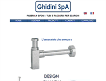 Tablet Screenshot of ghidini-sifoni.com